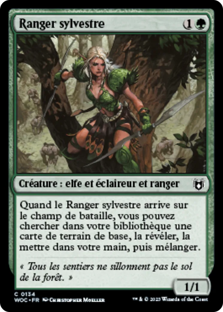 Ranger sylvestre — Wilds of Eldraine Commander — Magic: The Gathering