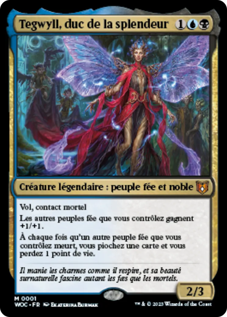 Tegwyll, duc de la splendeur — Wilds of Eldraine Commander — Magic: The Gathering
