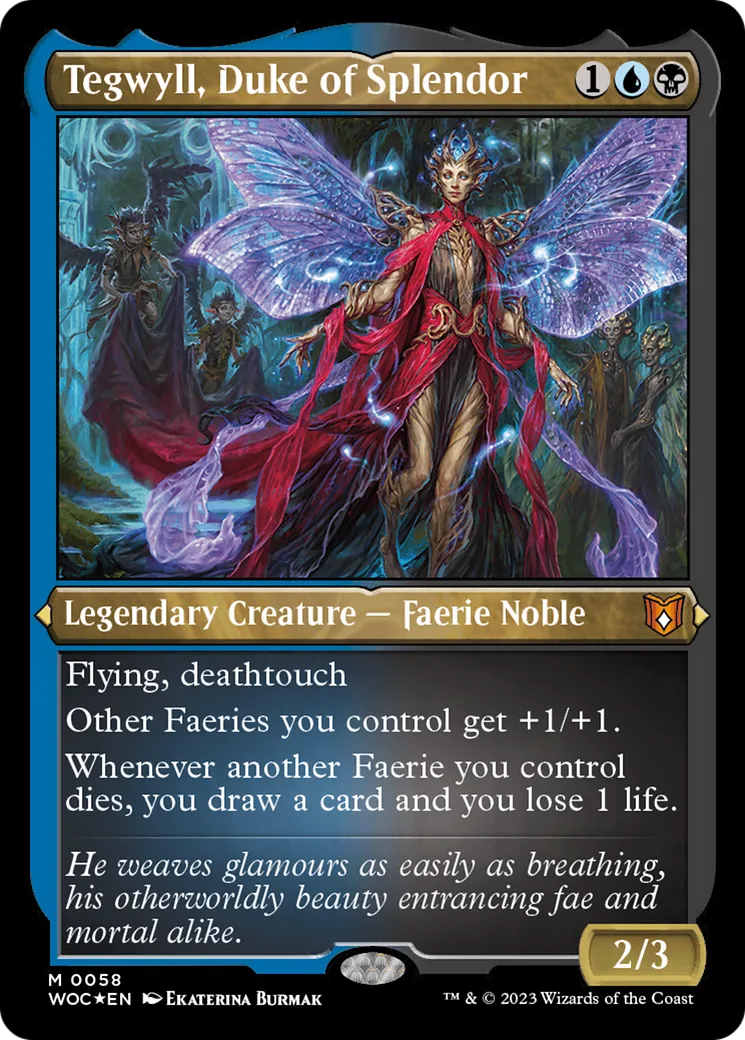 Tegwyll, Duke of Splendor — Wilds of Eldraine Commander — Magic: The Gathering