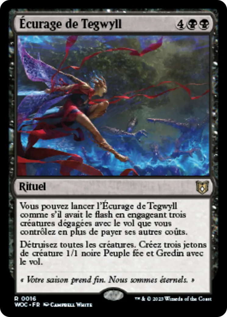 Écurage de Tegwyll — Wilds of Eldraine Commander — Magic: The Gathering