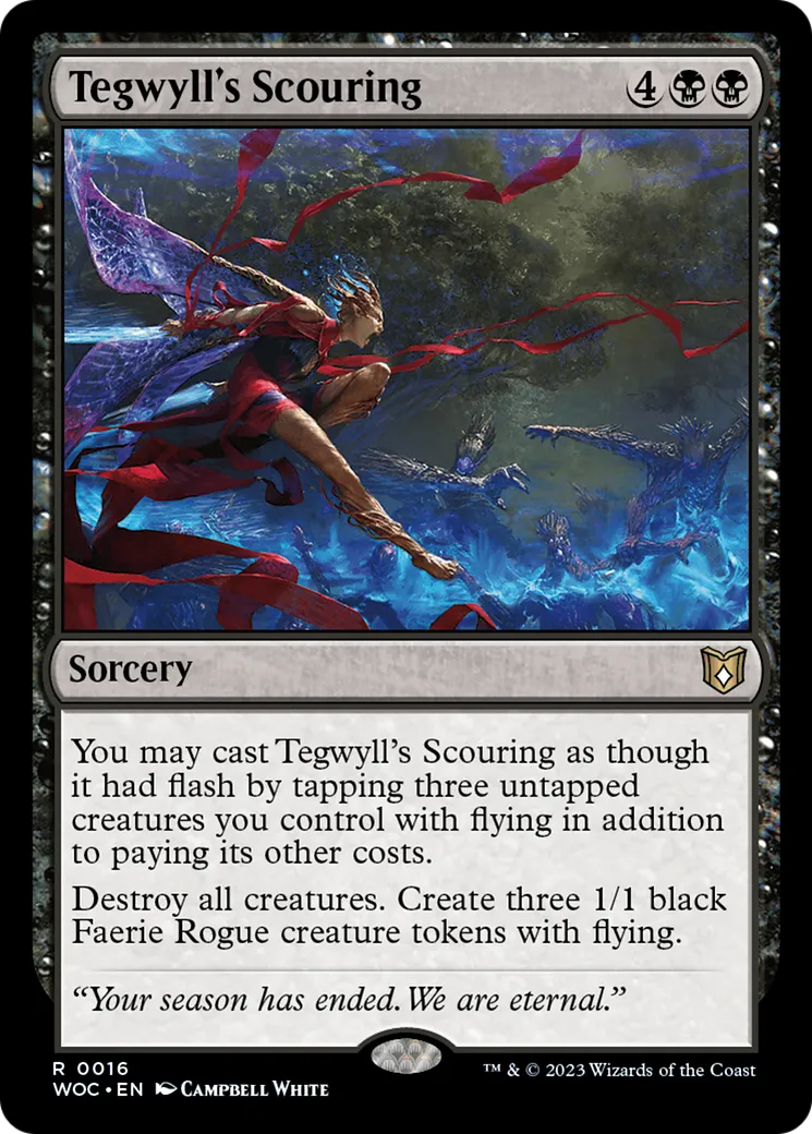 Tegwyll's Scouring — Wilds of Eldraine Commander — Magic: The Gathering