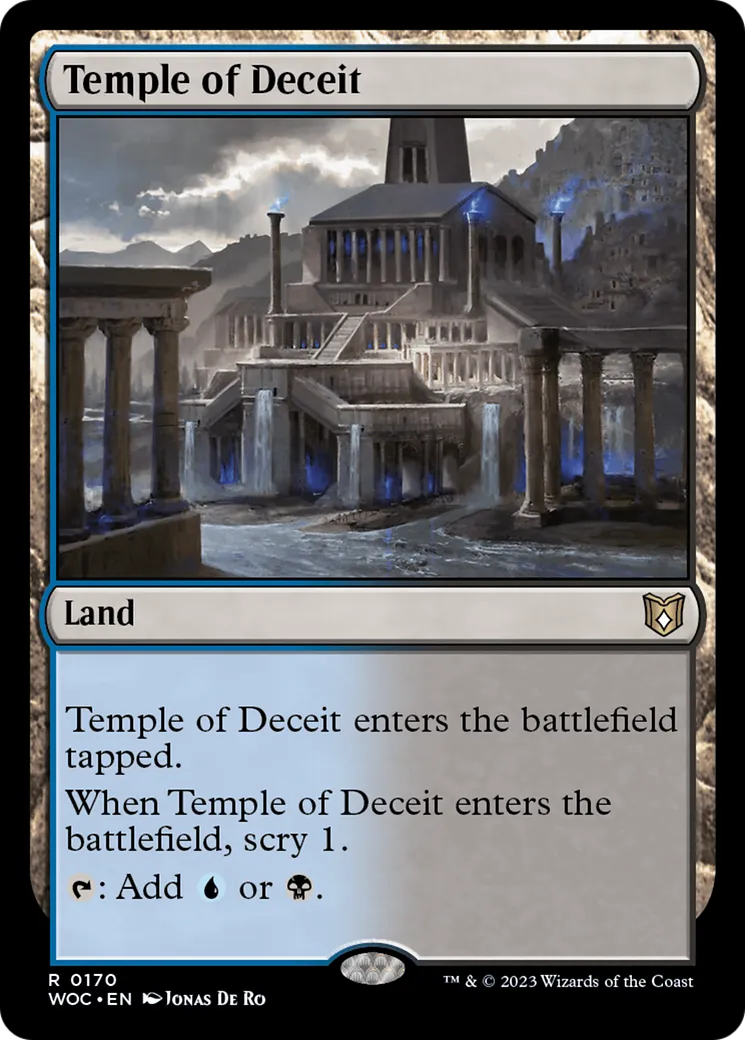 Temple of Deceit — Wilds of Eldraine Commander — Magic: The Gathering