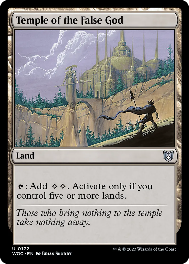 Temple of the False God — Wilds of Eldraine Commander — Magic: The Gathering