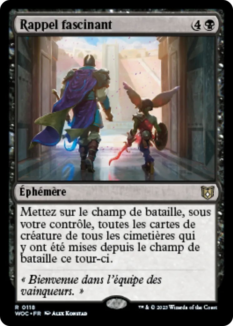 Rappel fascinant — Wilds of Eldraine Commander — Magic: The Gathering