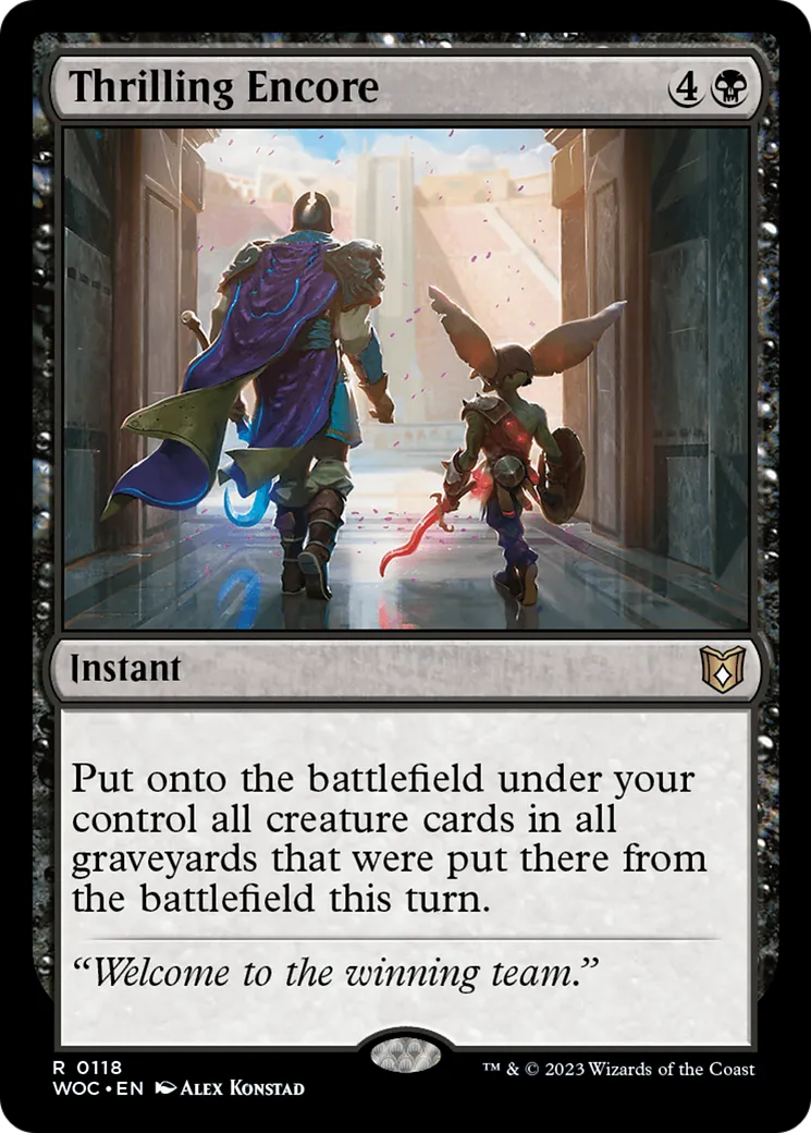 Thrilling Encore — Wilds of Eldraine Commander — Magic: The Gathering