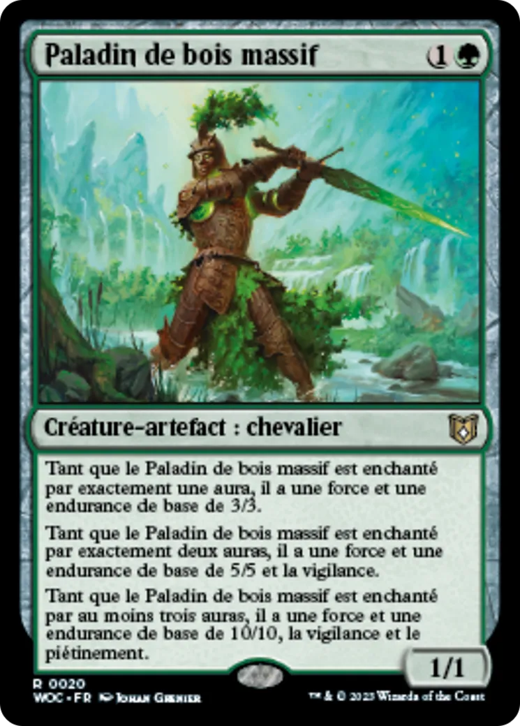 Paladin de bois massif — Wilds of Eldraine Commander — Magic: The Gathering