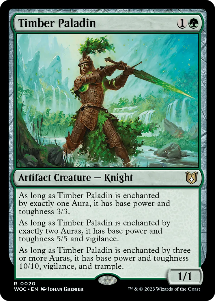 Timber Paladin — Wilds of Eldraine Commander — Magic: The Gathering