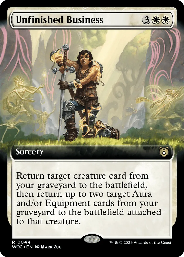 Unfinished Business — Wilds of Eldraine Commander — Magic: The Gathering