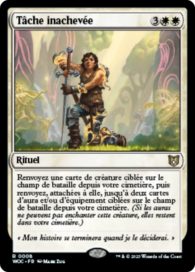 Tâche inachevée — Wilds of Eldraine Commander — Magic: The Gathering