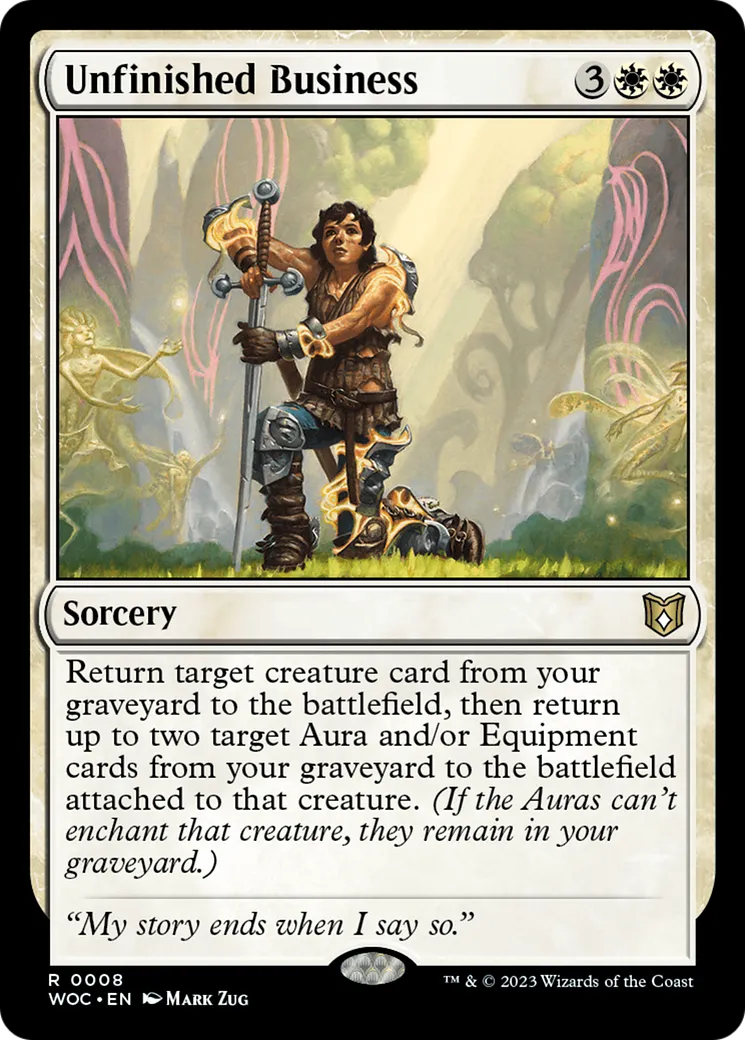 Unfinished Business — Wilds of Eldraine Commander — Magic: The Gathering