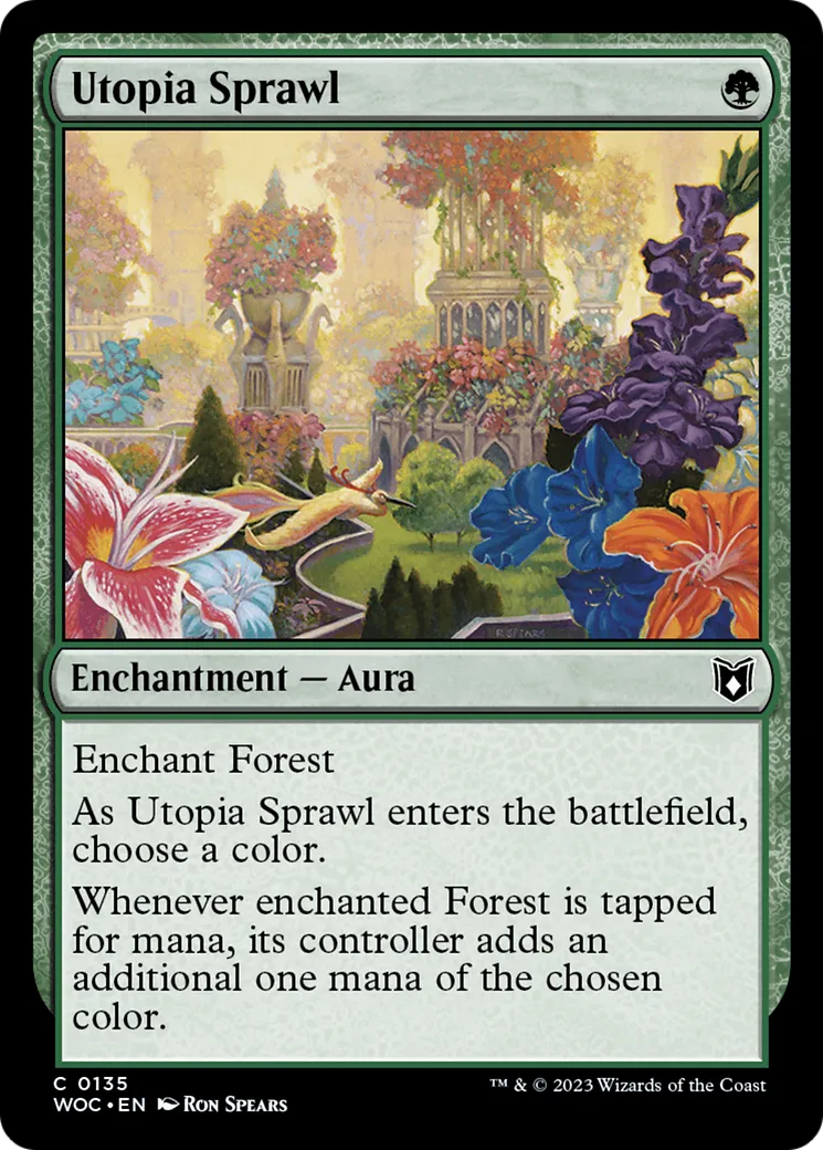 Utopia Sprawl — Wilds of Eldraine Commander — Magic: The Gathering