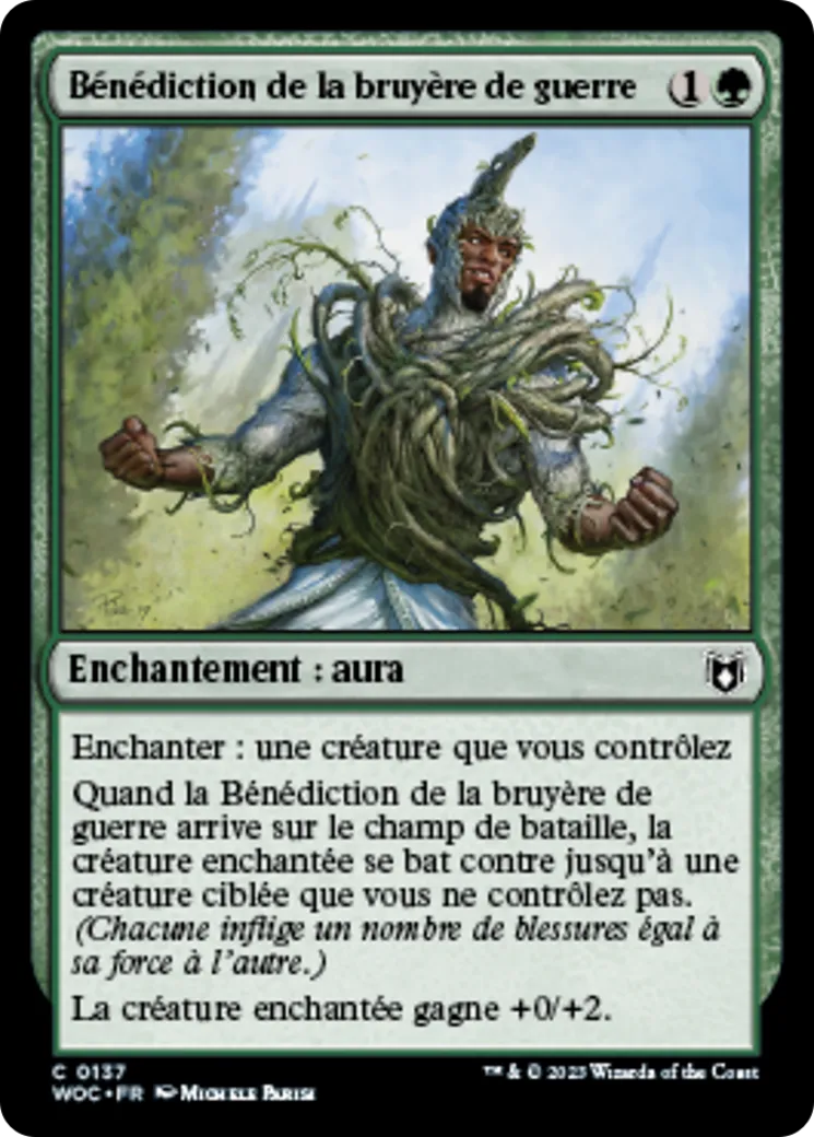 Bénédiction de la bruyère de guerre — Wilds of Eldraine Commander — Magic: The Gathering