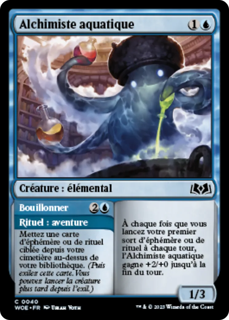 Alchimiste aquatique // Bouillonner — Wilds of Eldraine — Magic: The Gathering