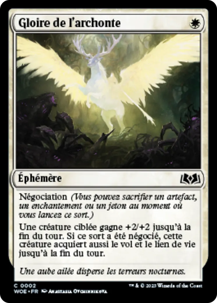 Gloire de l'archonte — Wilds of Eldraine — Magic: The Gathering