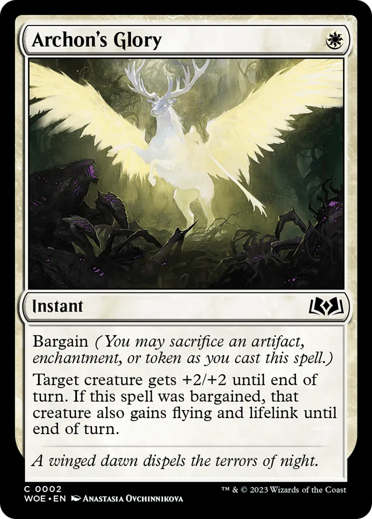Gloire de l'archonte — Wilds of Eldraine — Magic: The Gathering