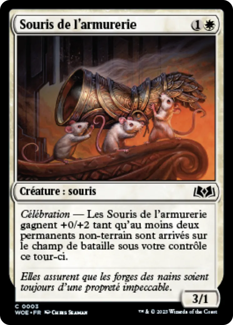Souris de l'armurerie — Wilds of Eldraine — Magic: The Gathering
