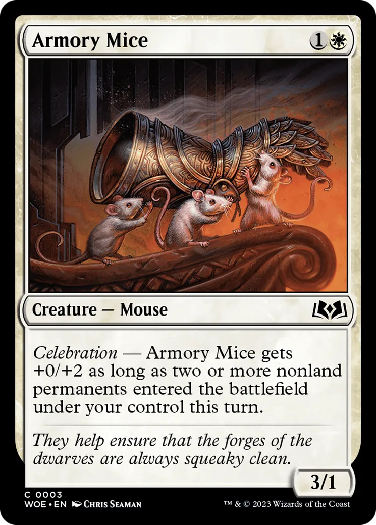 Armory Mice — Wilds of Eldraine — Magic: The Gathering