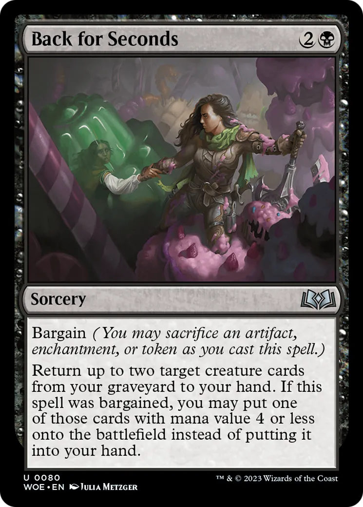 Back for Seconds — Wilds of Eldraine — Magic: The Gathering