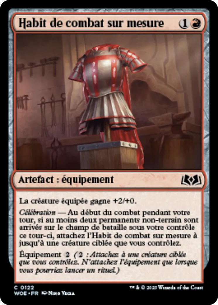 Habit de combat sur mesure — Wilds of Eldraine — Magic: The Gathering