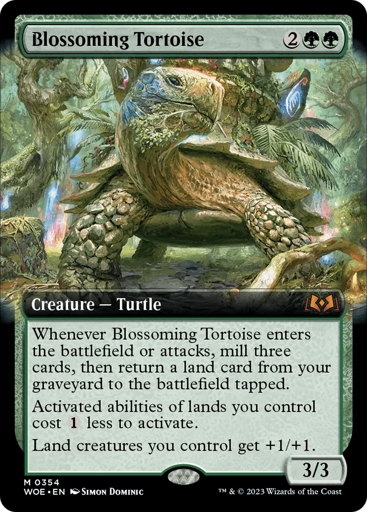 Blossoming Tortoise — Wilds of Eldraine — Magic: The Gathering