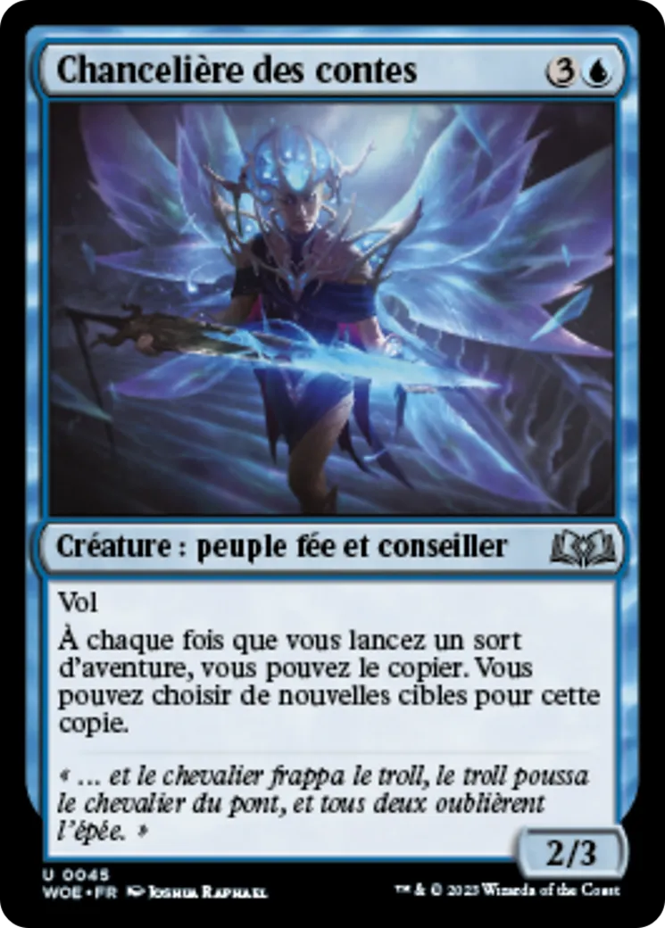Chancelière des contes — Wilds of Eldraine — Magic: The Gathering