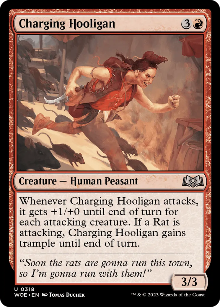Charging Hooligan — Wilds of Eldraine — Magic: The Gathering