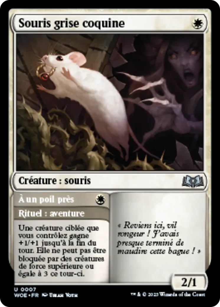 Souris grise coquine // À un poil près — Wilds of Eldraine — Magic: The Gathering