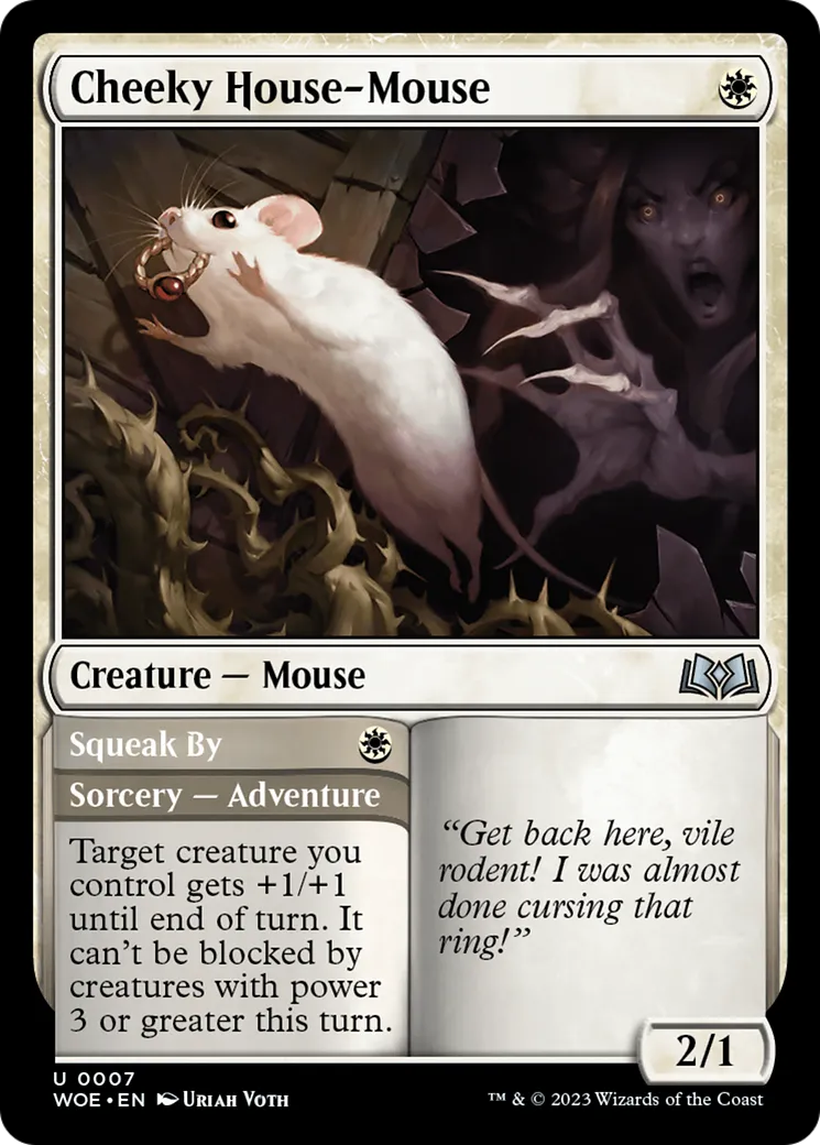 Souris grise coquine // À un poil près — Wilds of Eldraine — Magic: The Gathering