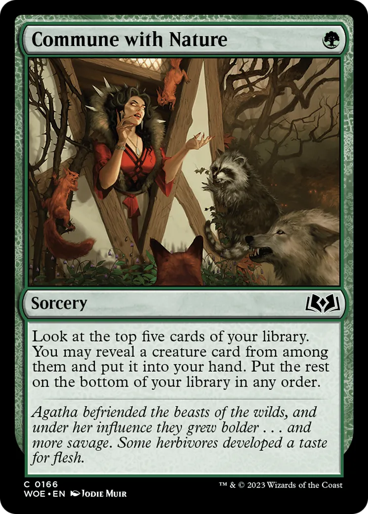 Commune with Nature — Wilds of Eldraine — Magic: The Gathering