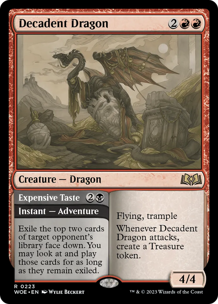 Dragon décadent // Goût du luxe — Wilds of Eldraine — Magic: The Gathering