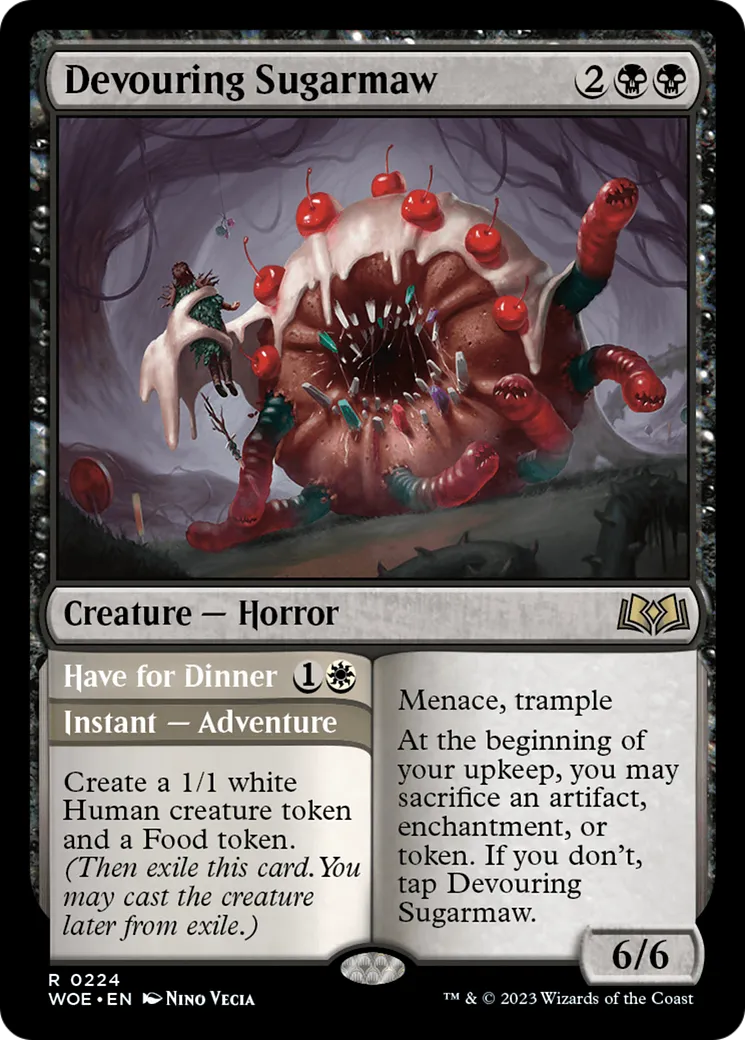 Devouring Sugarmaw // Have for Dinner — Wilds of Eldraine — Magic: The Gathering