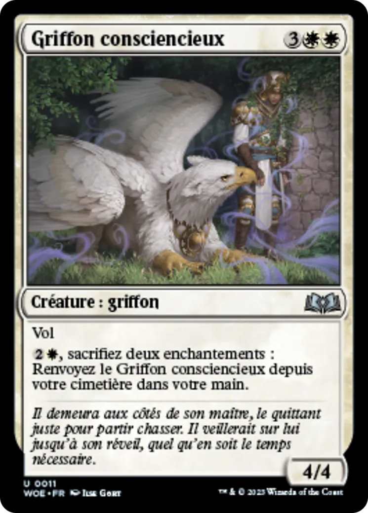 Griffon consciencieux — Wilds of Eldraine — Magic: The Gathering