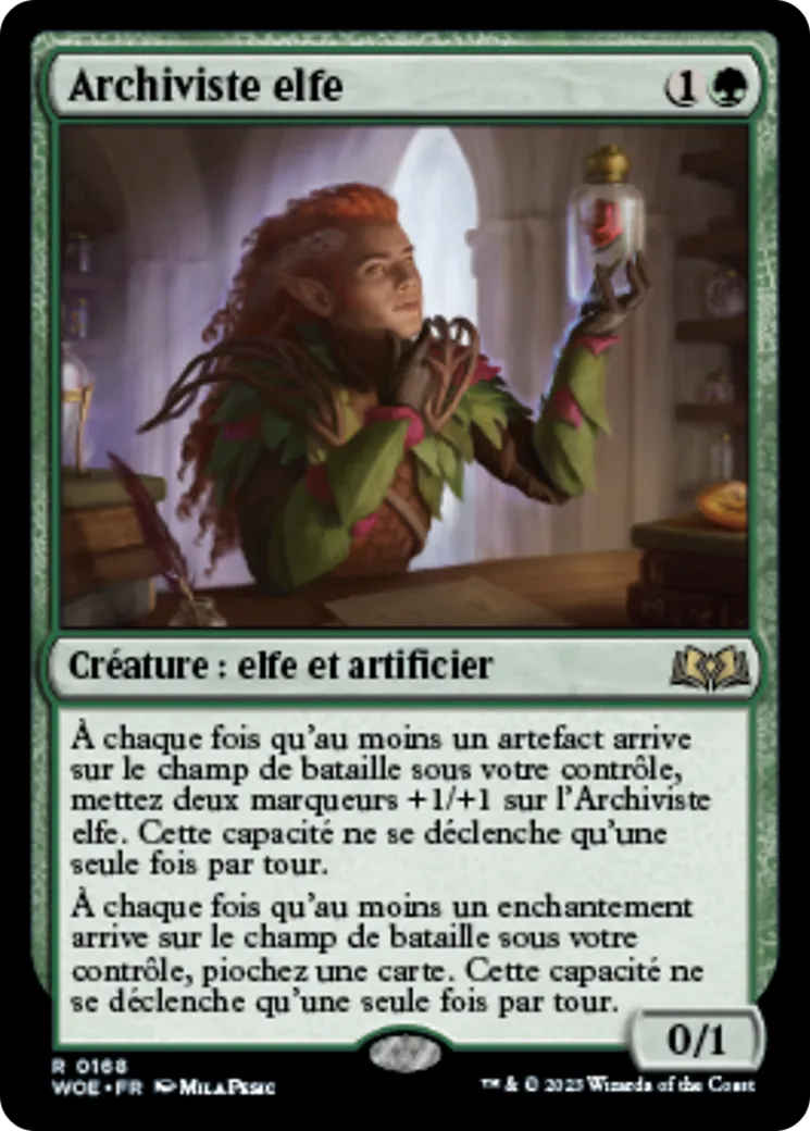 Archiviste elfe — Wilds of Eldraine — Magic: The Gathering