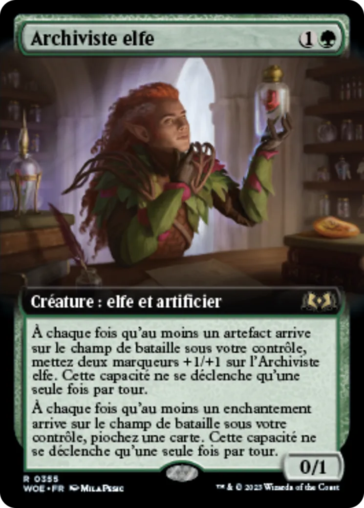 Archiviste elfe — Wilds of Eldraine — Magic: The Gathering