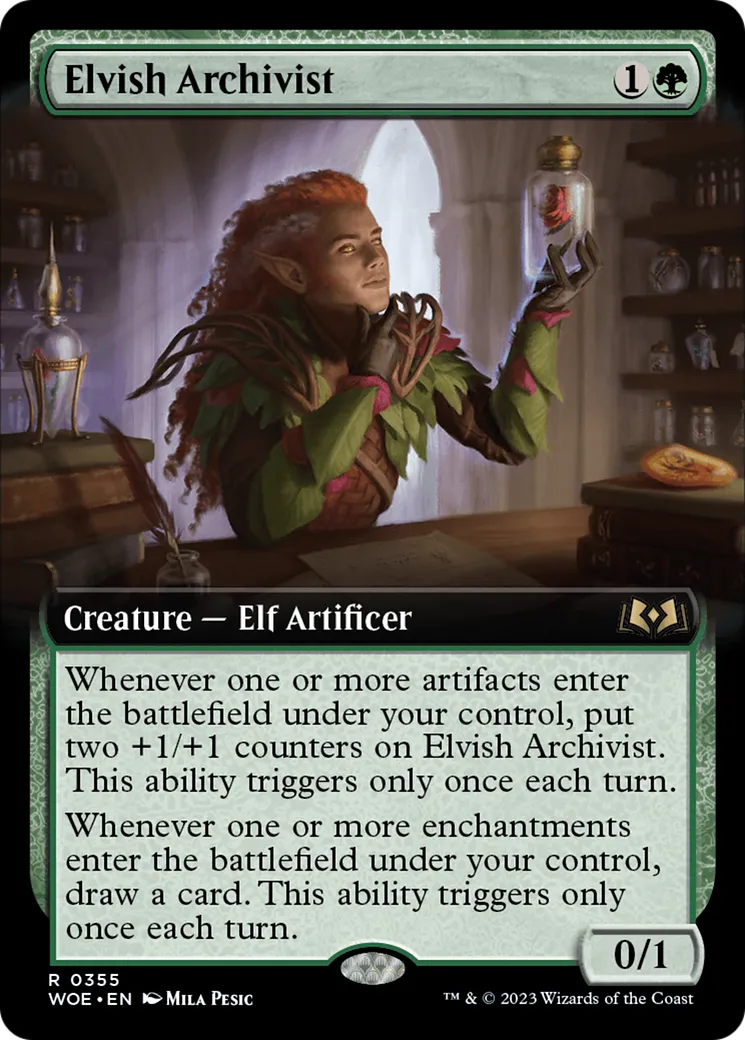 Elvish Archivist — Wilds of Eldraine — Magic: The Gathering