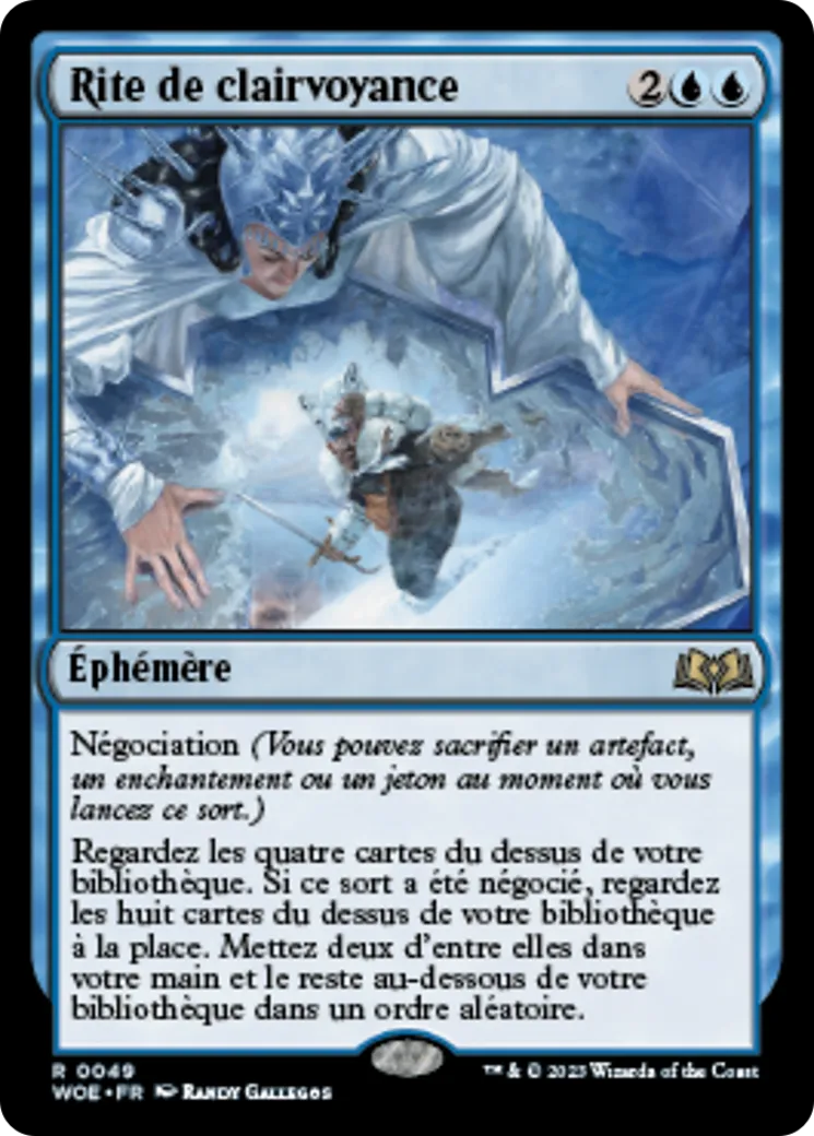 Rite de clairvoyance — Wilds of Eldraine — Magic: The Gathering