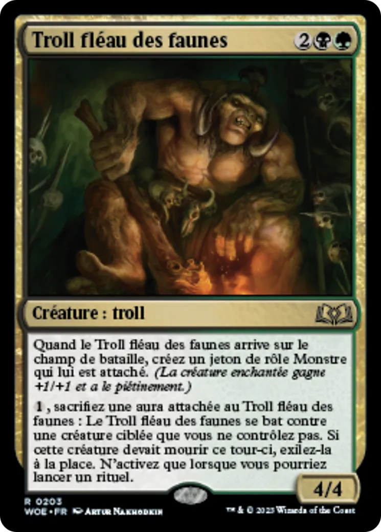 Troll fléau des faunes — Wilds of Eldraine — Magic: The Gathering