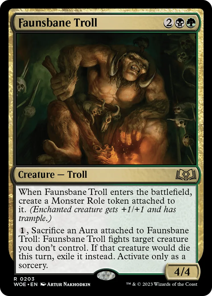 Faunsbane Troll — Wilds of Eldraine — Magic: The Gathering