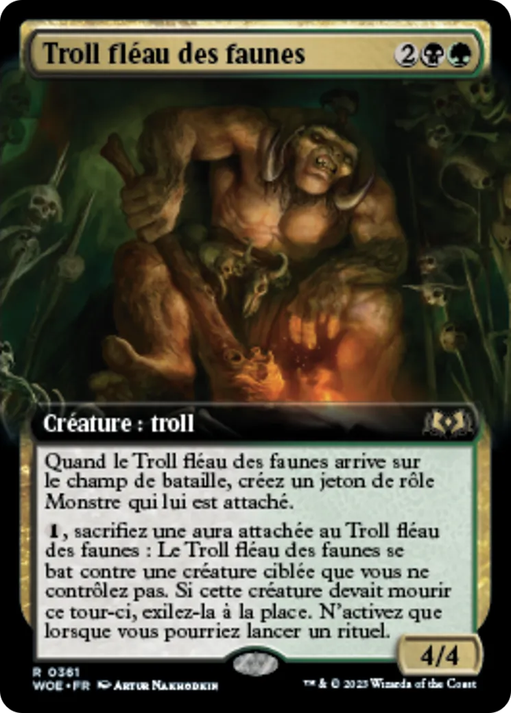 Troll fléau des faunes — Wilds of Eldraine — Magic: The Gathering