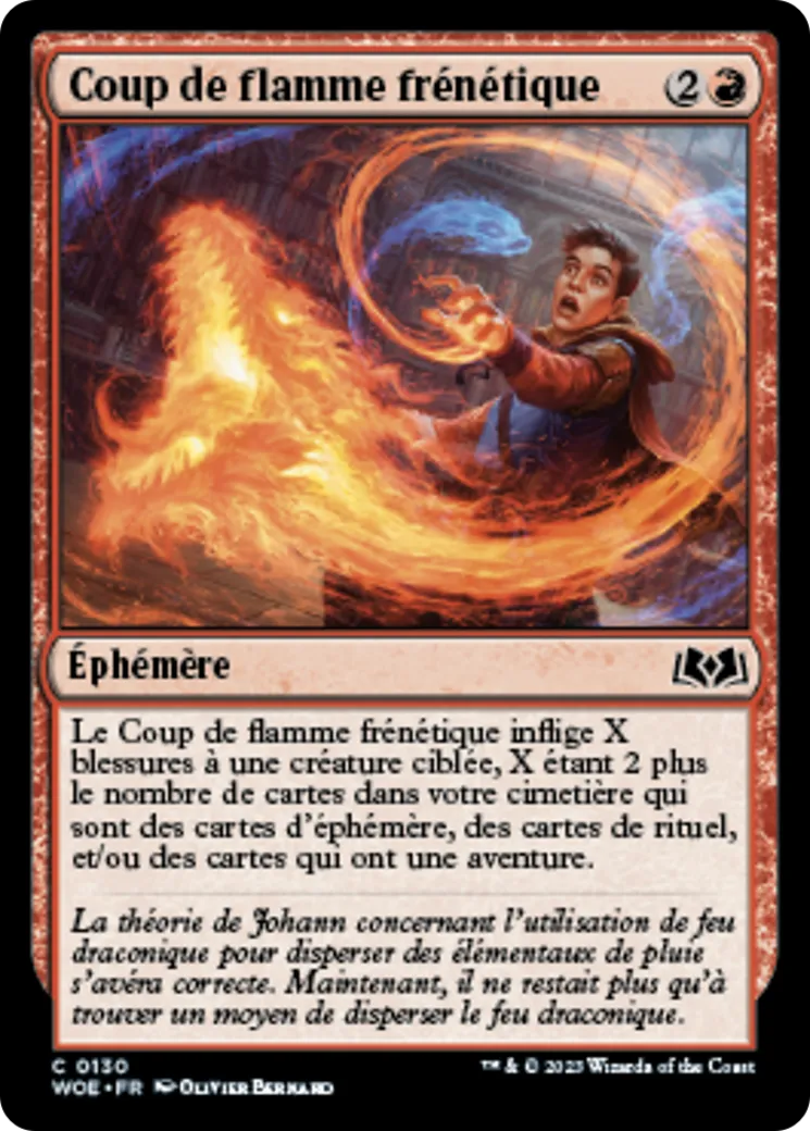 Coup de flamme frénétique — Wilds of Eldraine — Magic: The Gathering
