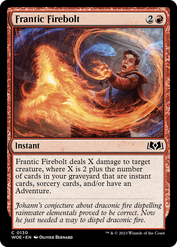 Frantic Firebolt — Wilds of Eldraine — Magic: The Gathering