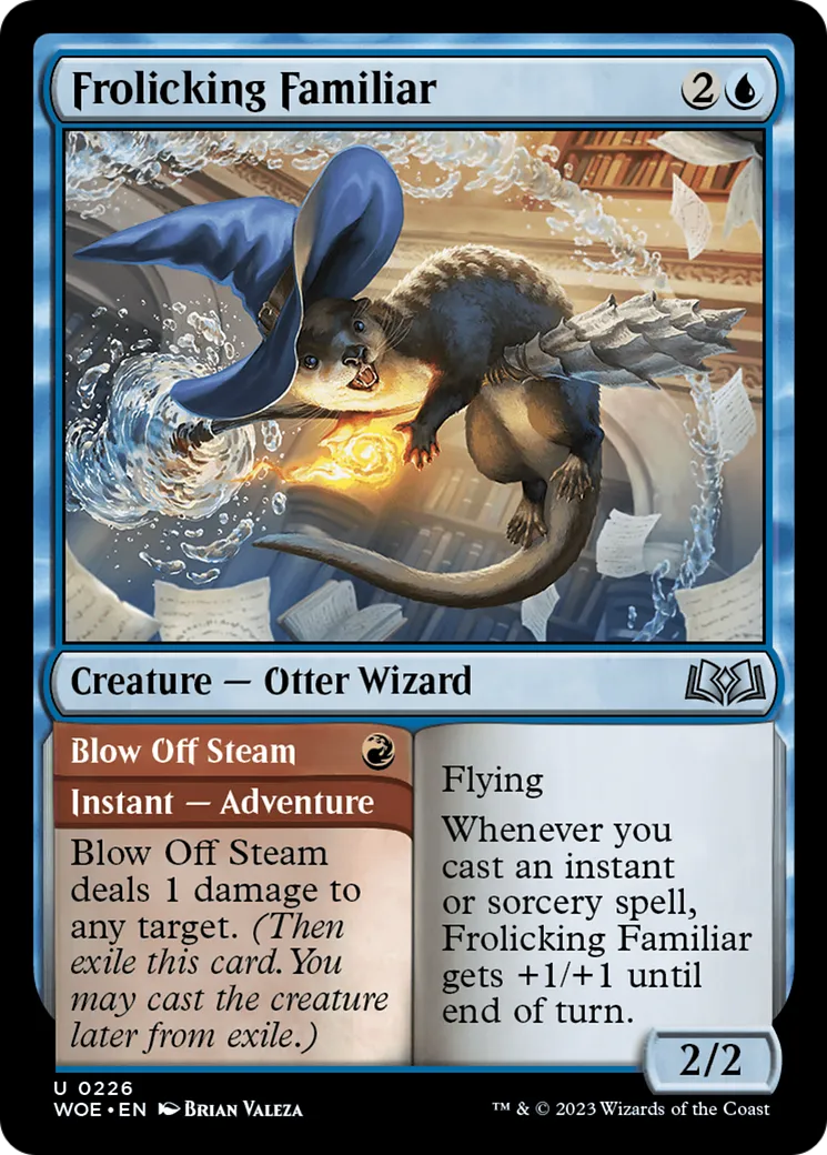 Familier batifolant // Défouloir — Wilds of Eldraine — Magic: The Gathering