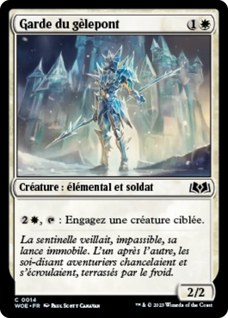 Garde du gèlepont — Wilds of Eldraine — Magic: The Gathering