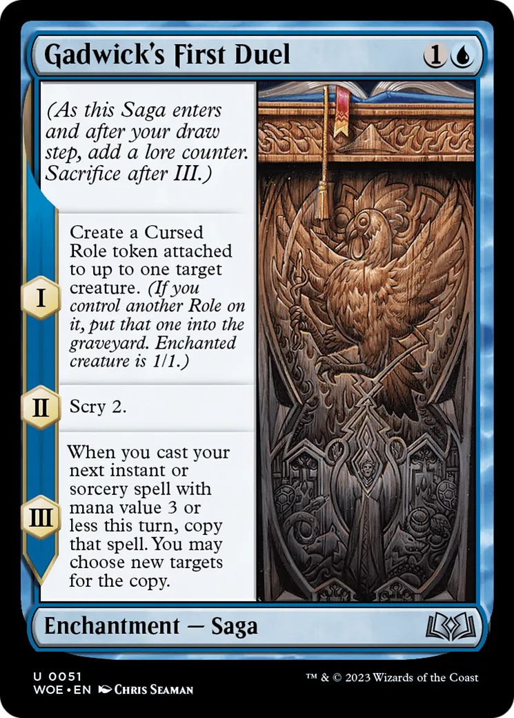 Premier duel de Gadwick — Wilds of Eldraine — Magic: The Gathering