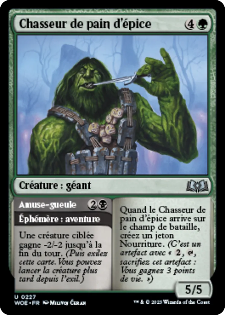 Chasseur de pain d'épice // Amuse-gueule — Wilds of Eldraine — Magic: The Gathering