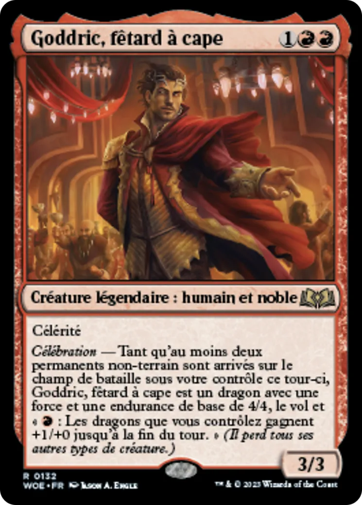 Goddric, fêtard à cape — Wilds of Eldraine — Magic: The Gathering