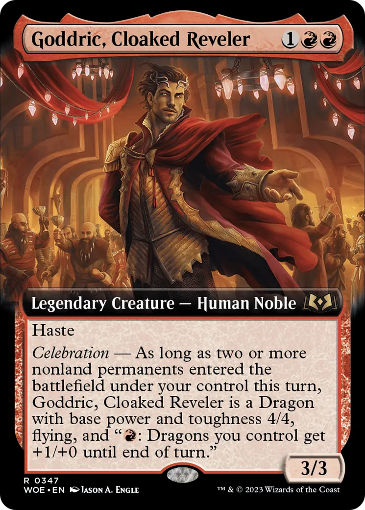 Goddric, Cloaked Reveler — Wilds of Eldraine — Magic: The Gathering
