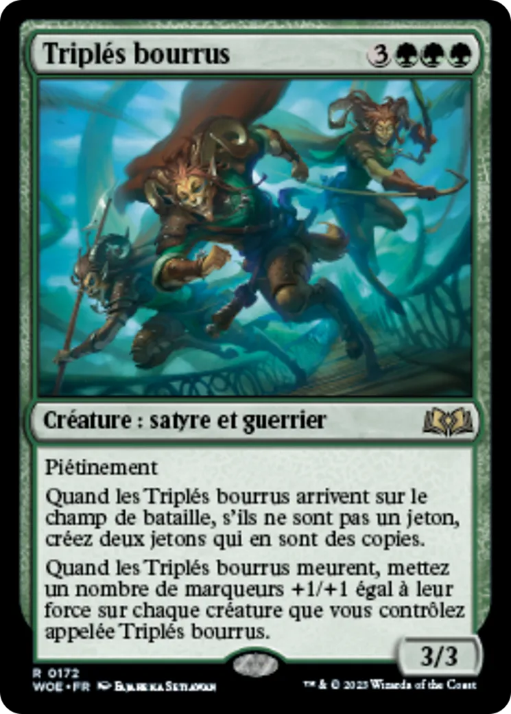 Triplés bourrus — Wilds of Eldraine — Magic: The Gathering
