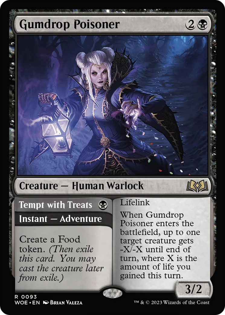 Empoisonneuse à bonbons // Tenter avec des friandises — Wilds of Eldraine — Magic: The Gathering