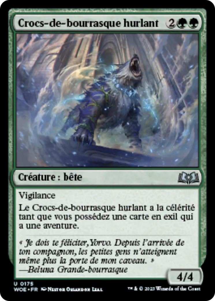 Crocs-de-bourrasque hurlant — Wilds of Eldraine — Magic: The Gathering